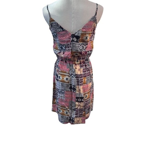 EUC Amanda Uprichard Silk Aztec Print Spaghetti Strap Dress w/ Pockets Size XS/P - Picture 2 of 6